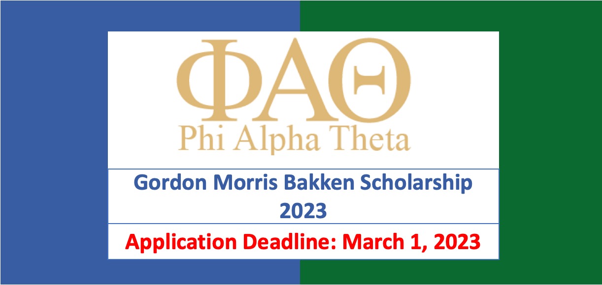 Read more about the article Gordon Morris Bakken Scholarship 2023