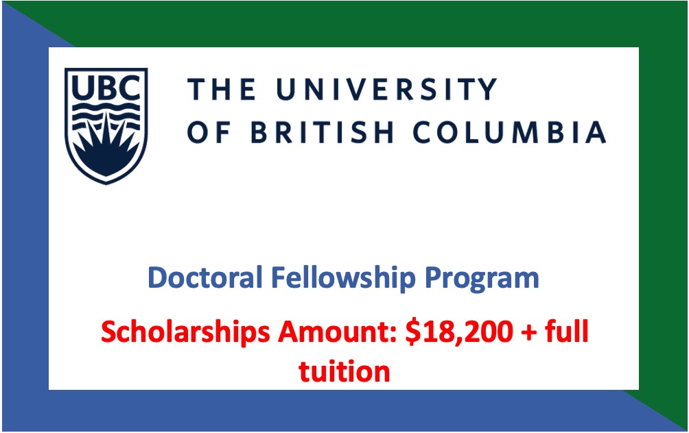 Read more about the article UBC Four Years Doctoral Fellowship Program 2023