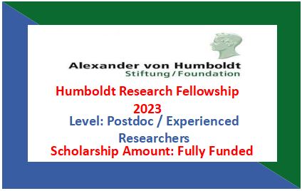Read more about the article Humboldt Research Fellowship 2024