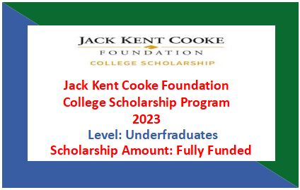 Read more about the article Jack Kent Cooke Foundation College Scholarship Program 2023
