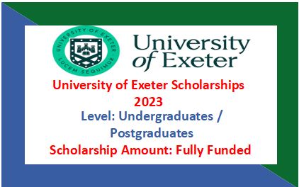 Read more about the article University of Exeter Scholarships 2024